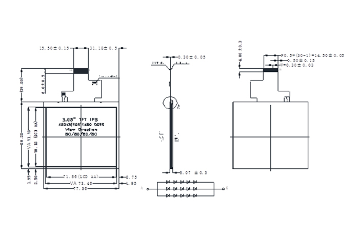 3.95 Inch VT040D TFT Module